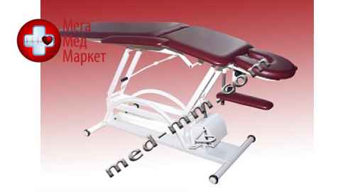 Купить Кушетка М-2 массажная с 2-мя регулировками высоты (гидравлический подъемник), с регулируемым подголовником, подлокотниками цена, характеристики, отзывы